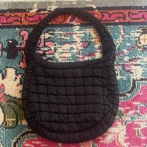 Urban Expressions Black Quilted Shoulder Bag